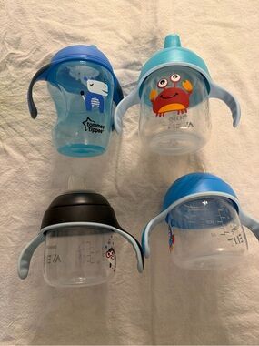 Baby to Toddler Training Sippy Cup with Handles set of 4